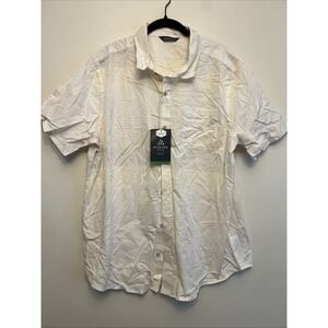 Alpine‎ design men's casual button up shirt, XL, beige NWT